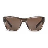 Dolce & Gabbana - Occhiale da Sole Squadrato in Acetato - Grigio Rigato - Dolce & Gabbana Eyewear