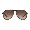 Dolce & Gabbana - Occhiale da Sole Pilot in Acetato con Ponte a Chiave - Marrone Effetto Corno - Dolce & Gabbana Eyewear