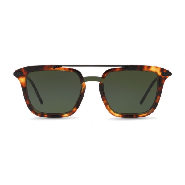 Dolce & Gabbana - Square Sunglasses with Double Bridge - Havana Cammello - Dolce & Gabbana Eyewear
