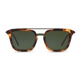 Dolce & Gabbana - Occhiale da Sole Squadrato con Doppio Ponte - Havana Camel - Dolce & Gabbana Eyewear