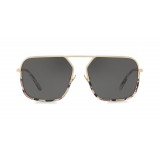 Dolce & Gabbana - Rectangular Sunglasses with Metal Bridge - Havana Gold - Dolce & Gabbana Eyewear