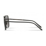 Dolce & Gabbana - Rectangular Sunglasses with Metal Bridge - Black Matt - Dolce & Gabbana Eyewear