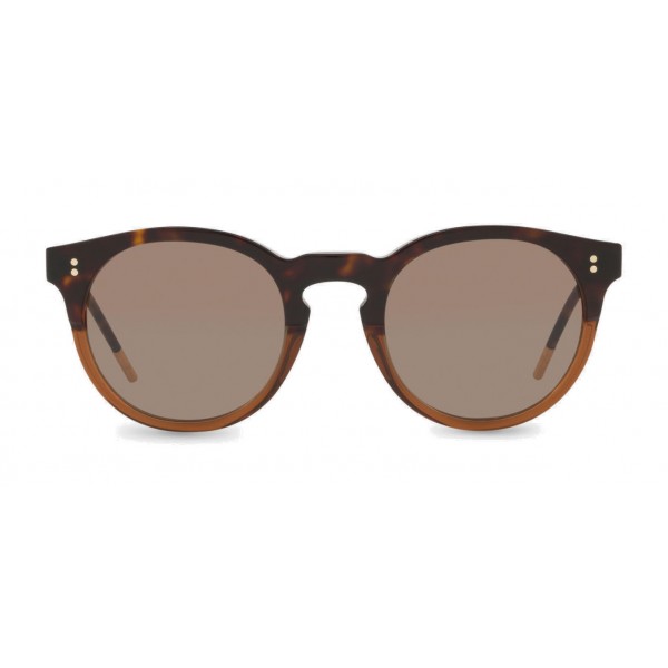 Dolce & Gabbana - Occhiale da Sole Panthos con Ponte Keyhole - Havana Marrone Trasparente - Dolce & Gabbana Eyewear