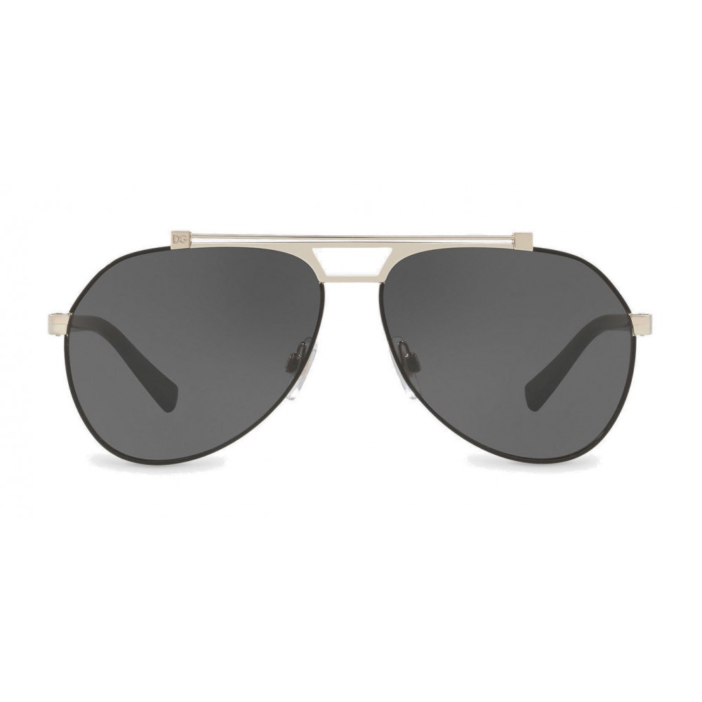 Dolce & Gabbana - Pilot Sunglasses in Shiny Metal - Black Matt - Dolce ...