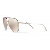 Dolce & Gabbana - Pilot Sunglasses in Gold Plated Metal - Plated Silver - Dolce & Gabbana Eyewear