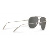 Dolce & Gabbana - Pilot Sunglasses in Gold Plated Metal - Plated Silver - Dolce & Gabbana Eyewear