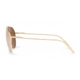 Dolce & Gabbana - Pilot Sunglasses in Gold Plated Metal - Plated Gold - Dolce & Gabbana Eyewear