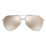 Dolce & Gabbana - Occhiale da Sole Pilot in Metallo Placcato Oro - Argento Placcato - Dolce & Gabbana Eyewear