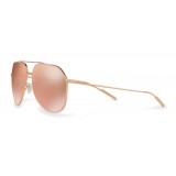 Dolce & Gabbana - Occhiale da Sole Pilot in Metallo Placcato Oro - Oro Rosa Placcato - Dolce & Gabbana Eyewear