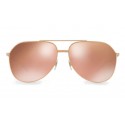 Dolce & Gabbana - Occhiale da Sole Pilot in Metallo Placcato Oro - Oro Rosa Placcato - Dolce & Gabbana Eyewear