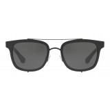 Dolce & Gabbana - Square Sunglasses with Metal Structure - Shiny Black - Dolce & Gabbana Eyewear