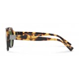 Dolce & Gabbana - Occhiale da Sole Rotondo con Doppio Ponte - Havana - Dolce & Gabbana Eyewear