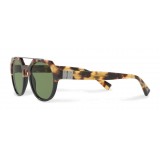 Dolce & Gabbana - Occhiale da Sole Rotondo con Doppio Ponte - Havana - Dolce & Gabbana Eyewear