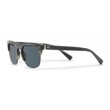 Dolce & Gabbana - Square Sunglasses in Acetate and Metal - Blue Silver Striped - Dolce & Gabbana Eyewear