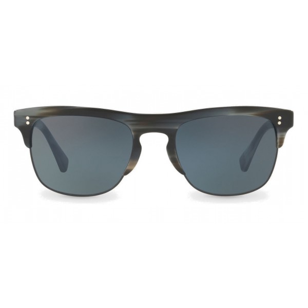 Dolce & Gabbana - Square Sunglasses in Acetate and Metal - Blue Silver Striped - Dolce & Gabbana Eyewear