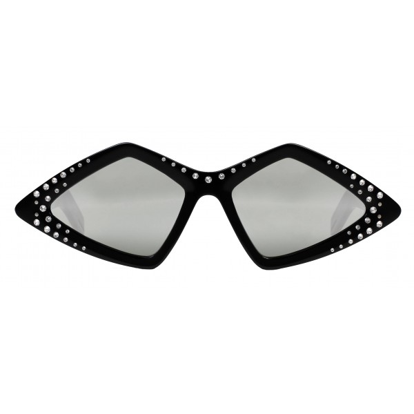 Gucci - Occhiale da Sole con Montatura a Diamante e Cristalli Swarovski - Bicolore - Gucci Eyewear