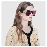 Gucci - Square Oversize Sunglasses - Snake - Gucci Eyewear