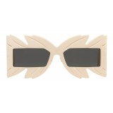 Gucci - Occhiale da Sole a Mascherina con Cristalli Swarovski in Edizione Limitata - Bianchi - Gucci Eyewear