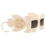 Gucci - Sunglasses with Mask with Swarovski Crystals Limited Edition - White - Gucci Eyewear