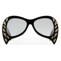 Gucci - Oversized Sunglasses with Mother-of-Pearl Details - Black - Gucci Eyewear
