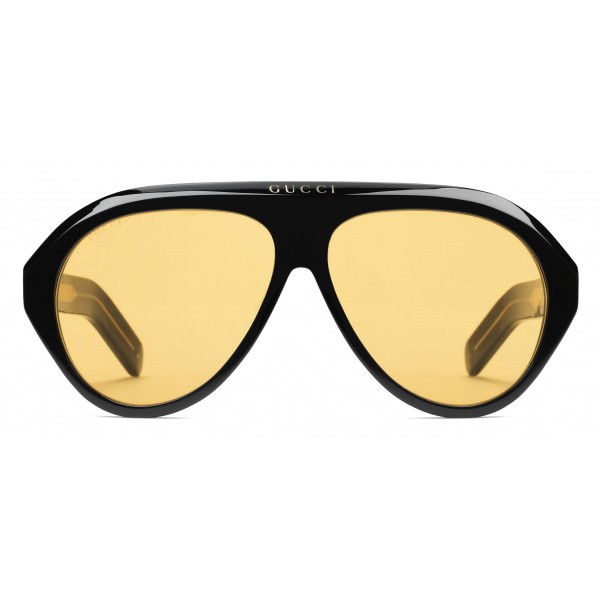 gucci yellow tint sunglasses