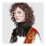 Gucci - Occhiali da Sole Gucci-Dapper Dan - Bianco - Gucci Eyewear