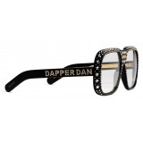 Gucci - Occhiali da Sole Gucci-Dapper Dan - Nero con Cristalli - Gucci Eyewear