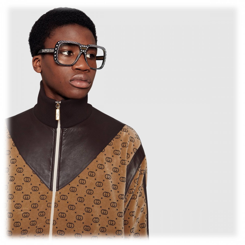 Gucci - Sunglasses Gucci-Dapper Dan - Black with Crystals - Gucci Eyewear -  Avvenice