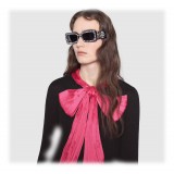 Gucci - Occhiali da Sole Rettangolari con Perle - Nero - Gucci Eyewear