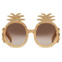 Gucci - Occhiali da Sole in Acetato con Motivo Ananas - Gucci Eyewear
