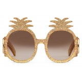 Gucci - Occhiali da Sole in Acetato con Motivo Ananas - Gucci Eyewear