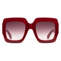 Gucci - Occhiale da Sole Quadrati - Rossi - Gucci Eyewear