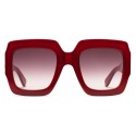 Gucci - Square Acetate Sunglasses - Red - Gucci Eyewear