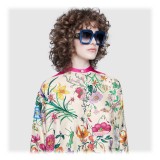 Gucci - Occhiale da Sole Quadrati - Blu - Gucci Eyewear