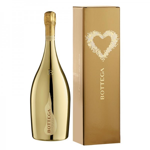 Bottega - Gold - Prosecco D.O.C. Brut Sparkling Wine - Magnum - Box - Gold Edition - Luxury Limited Edition Prosecco