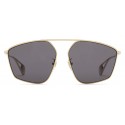Gucci - Square Sunglasses with Optimal Fit - Gold Metal Frame - Gucci Eyewear