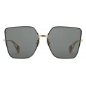 Gucci - Square Frame Sunglasses - Gold - Gucci Eyewear