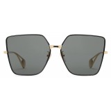 Gucci - Square Frame Sunglasses - Gold - Gucci Eyewear