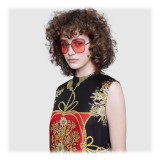 Gucci - Occhiali da Sole Quadrati - Rosa - Gucci Eyewear