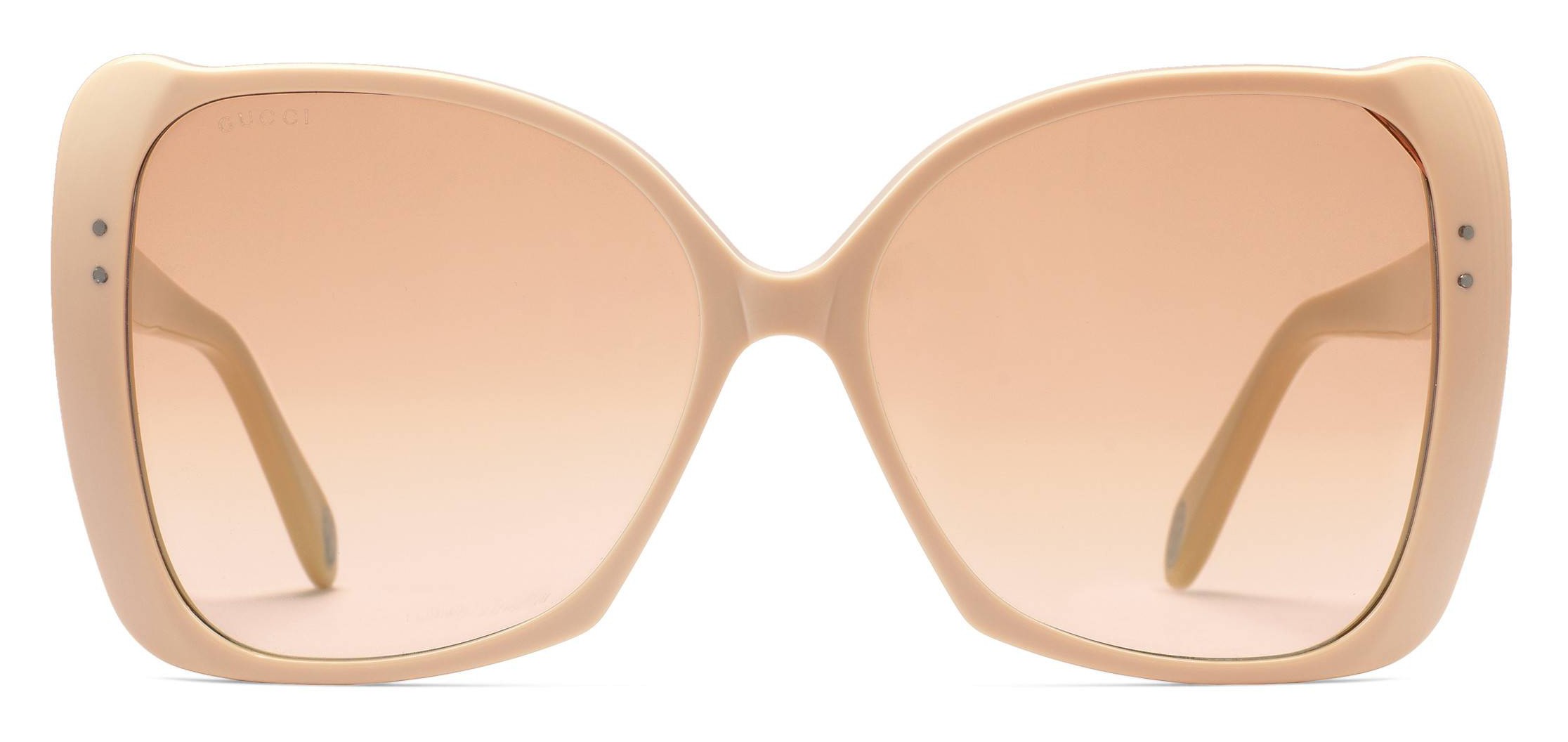 gucci brown square oversized sunglasses