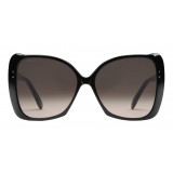 Gucci - Oversize Square Frame Sunglasses - Black Acetate - Gucci Eyewear