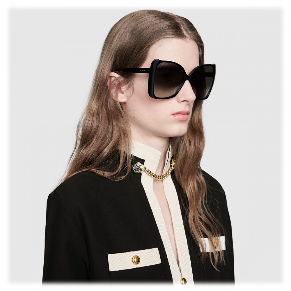 gucci oversize square sunglasses