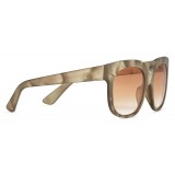 Gucci - Square Rectangular Frame Acetate Sunglasses - Pearl Acetate With Taupe Varnish  - Gucci Eyewear