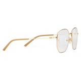 Gucci - Occhiali Rettangolari in Metallo - Oro - Gucci Eyewear