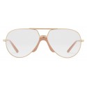 Gucci - Occhiali da Sole Aviator in Metallo - Oro Lucido - Gucci Eyewear