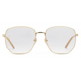 Gucci - Occhiali Rettangolari in Metallo - Oro - Gucci Eyewear