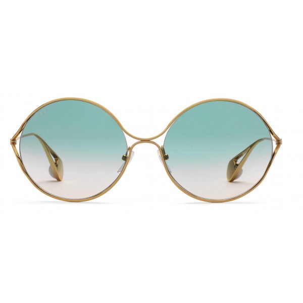 Gucci - Round Frame Metal Sunglasses 