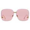 Gucci - Square Frame Rimless Sunglasses - Oro - Gucci Eyewear