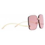 Gucci - Square Frame Rimless Sunglasses - Oro - Gucci Eyewear