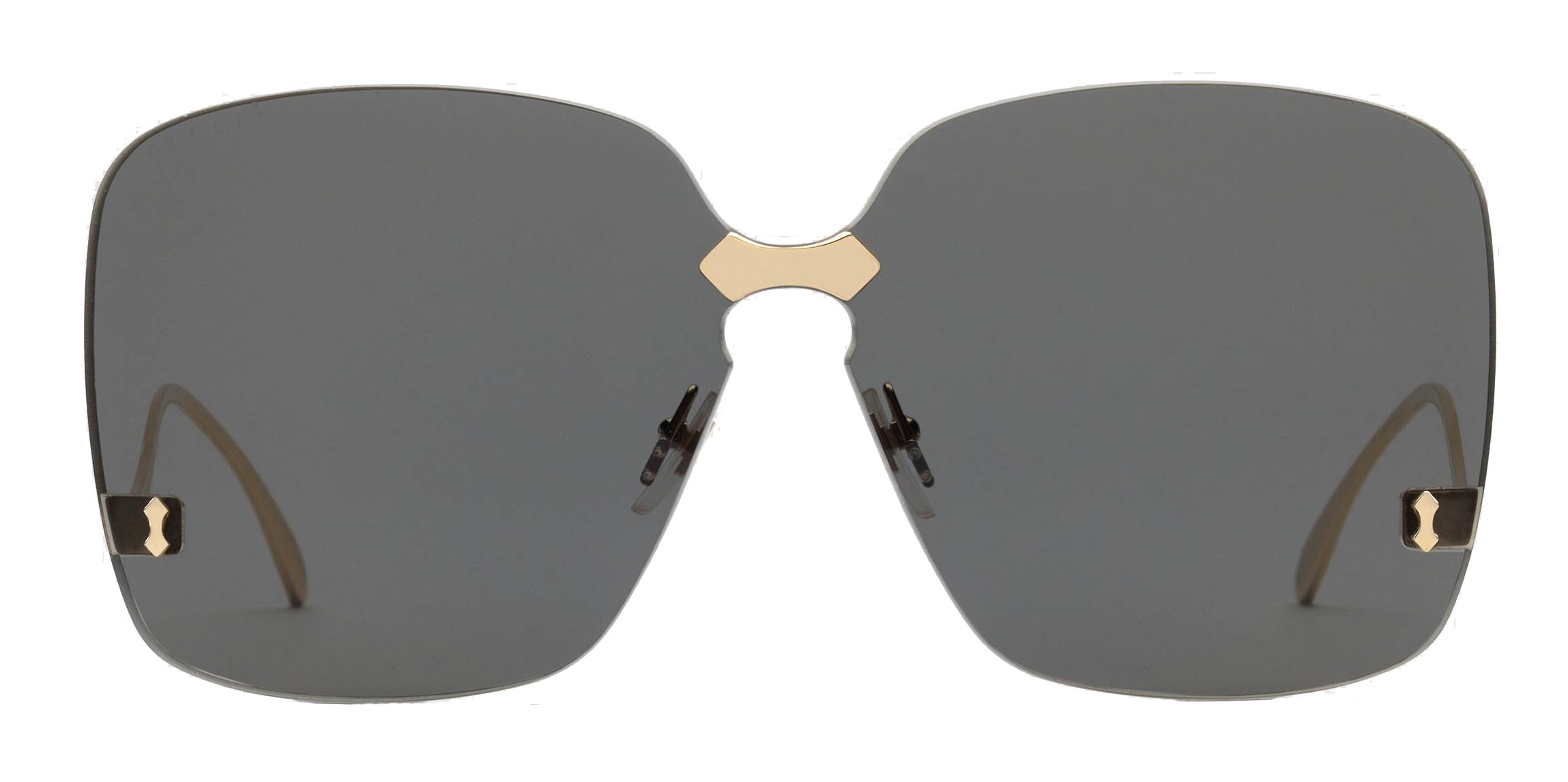 Gucci - Square Frame Rimless Sunglasses 